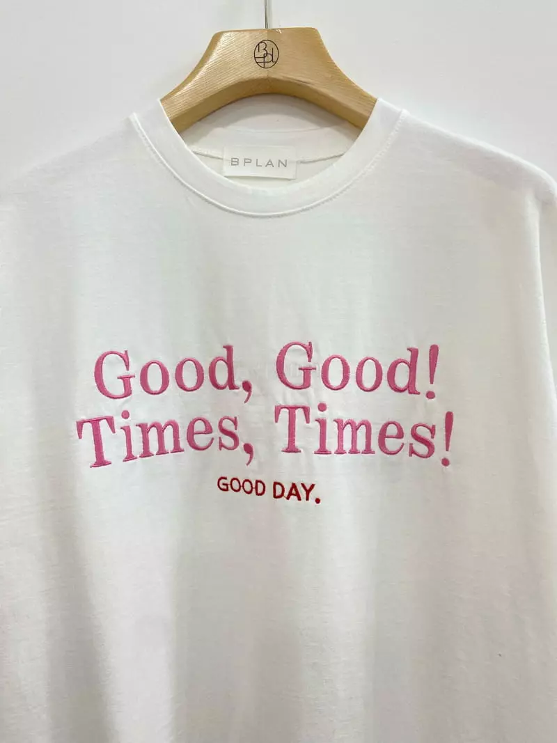 Bplan - Korean Women Fashion - #momslook - Time Box Tee - 3