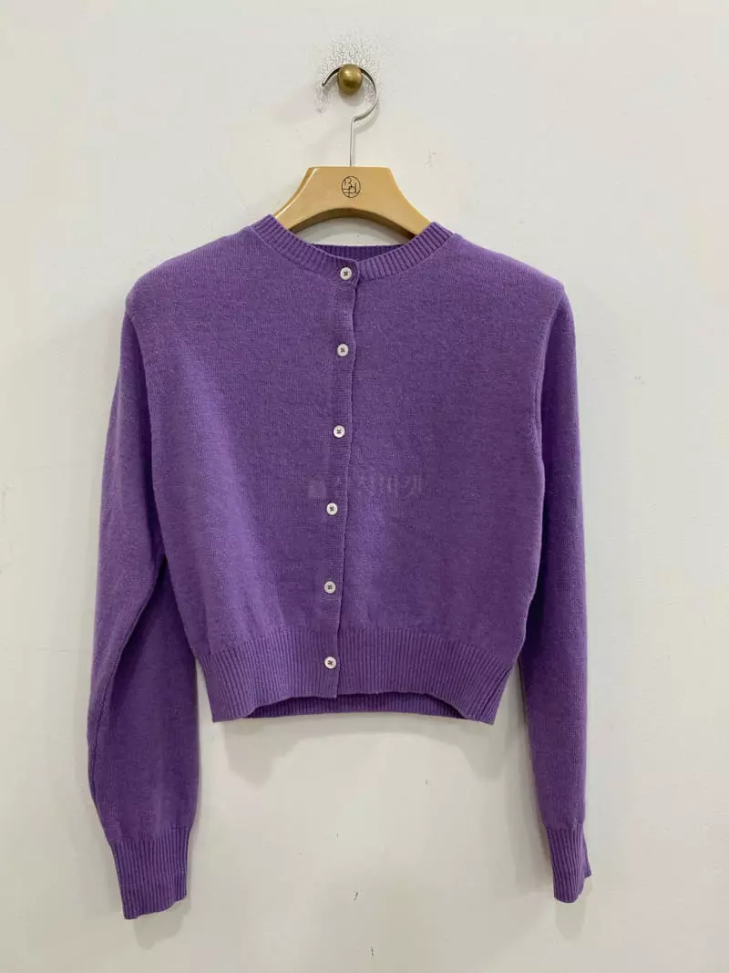 Bplan - Korean Women Fashion - #momslook - Crop Cardigan - 5