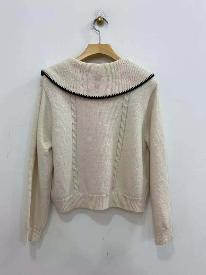 Bplan - Korean Women Fashion - #momslook - Eri Handmade Cardigan - 4