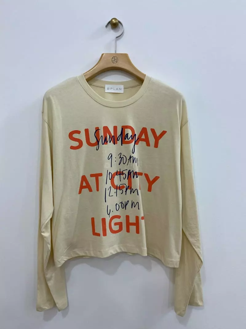 Bplan - Korean Women Fashion - #momslook - Sunday Tee - 4