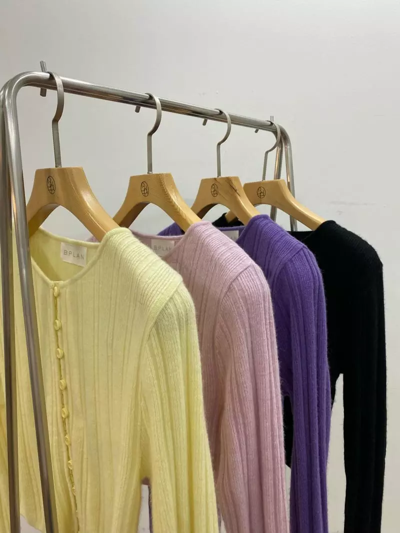 Bplan - Korean Women Fashion - #momslook - Lumina Rib Cardigan