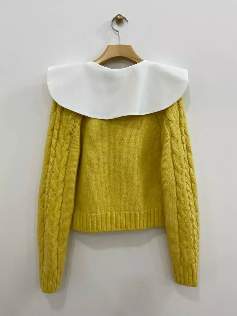 Bplan - Korean Women Fashion - #momslook - Gage Wooben Cardigan - 3