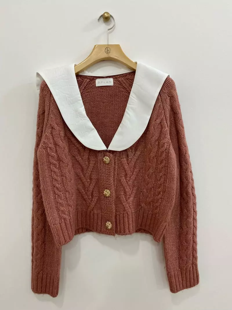 Bplan - Korean Women Fashion - #momslook - Gage Wooben Cardigan - 5
