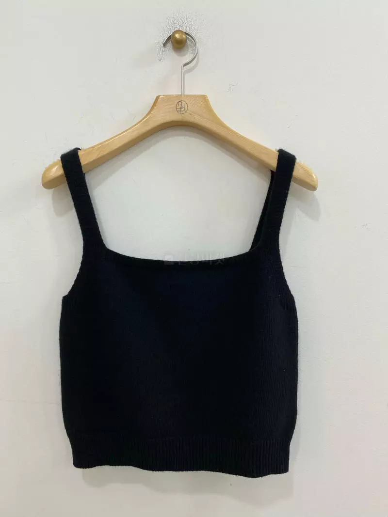 Bplan - Korean Women Fashion - #pursuepretty - Square Crop String Sleeveless - 5