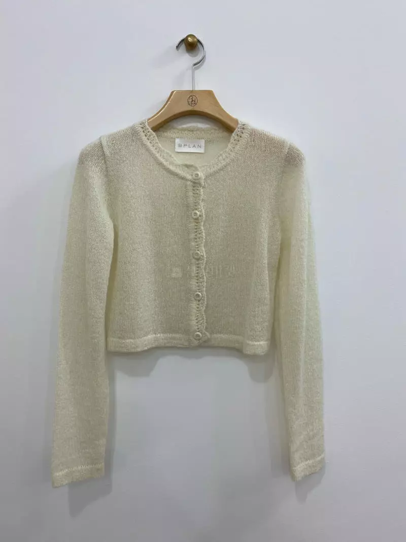 Bplan - Korean Women Fashion - #restrostyle - Mo Hair Cardigan
