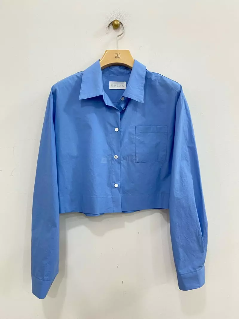 Bplan - Korean Women Fashion - #womensfashion - Crop Blouse - 5