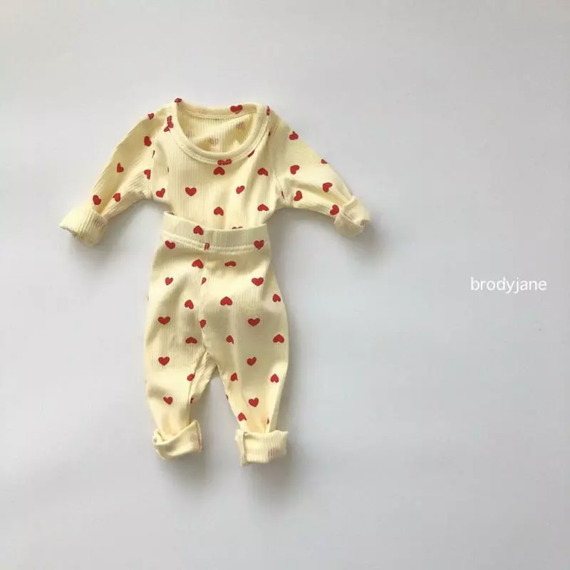 Brody Jane - Korean Baby Fashion - #babyboutique - Hear Rib Set - 10
