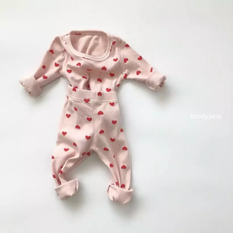 Brody Jane - Korean Baby Fashion - #babyclothing - Hear Rib Set - 12