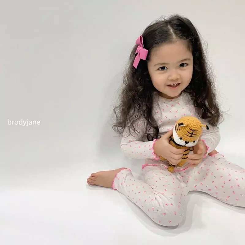 Brody Jane - Korean Baby Fashion - #babyclothing - Flower Rib Set - 3