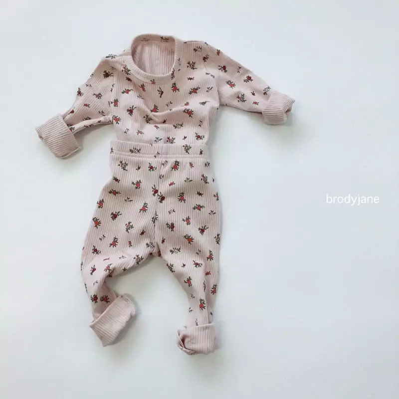 Brody Jane - Korean Baby Fashion - #babyfashion - Flower Rib Set - 11