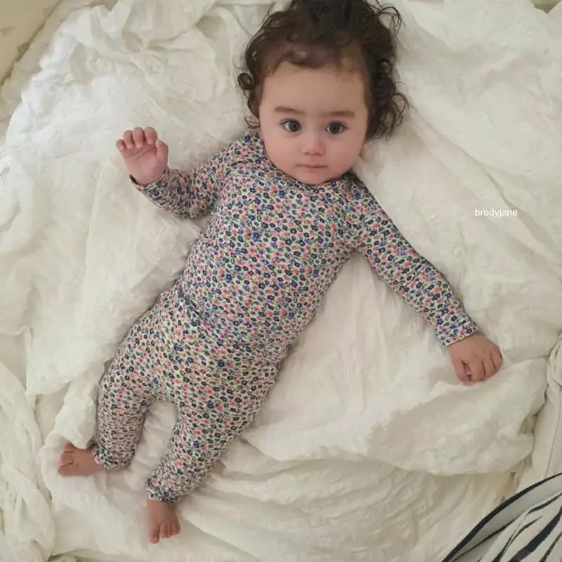 Brody Jane - Korean Baby Fashion - #babyfever - Liberty U Neck Long Sleeves Set - 6
