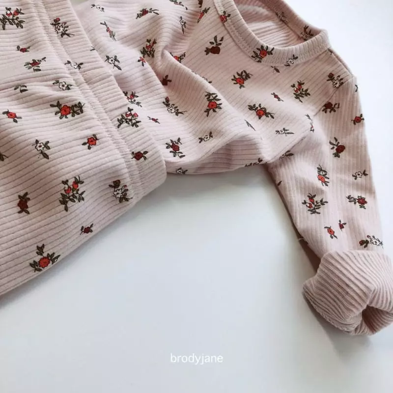 Brody Jane - Korean Baby Fashion - #babyfever - Flower Rib Set - 12