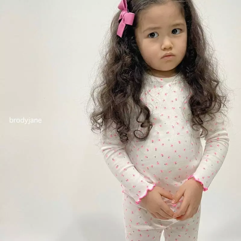 Brody Jane - Korean Baby Fashion - #babyfever - Flower Rib Set - 5