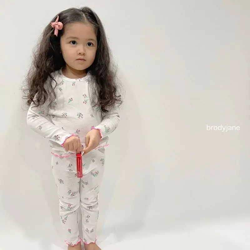 Brody Jane - Korean Baby Fashion - #babygirlfashion - Flower Rib Set - 6