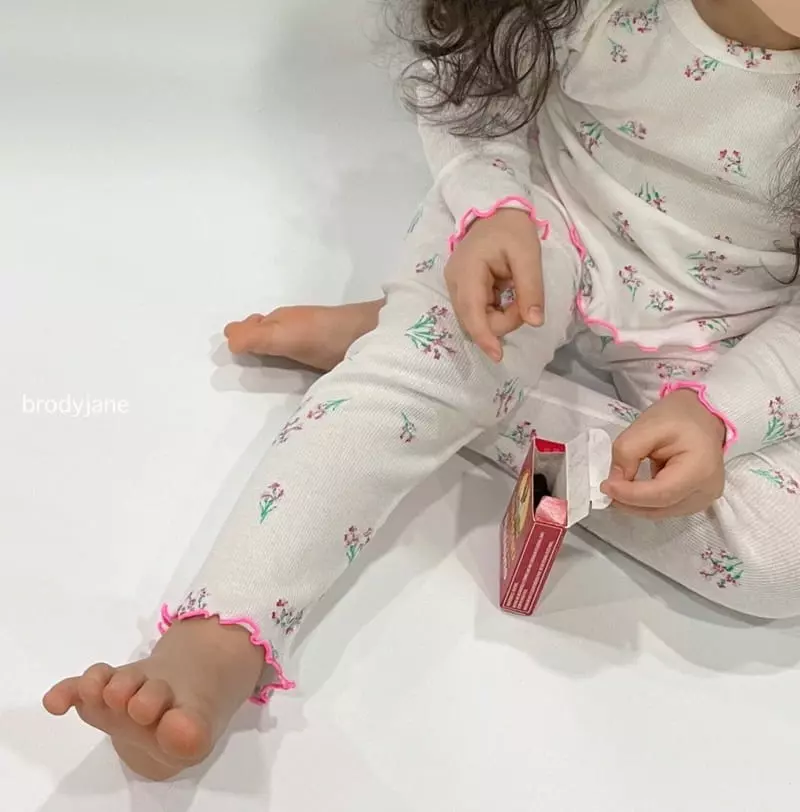 Brody Jane - Korean Baby Fashion - #babylifestyle - Flower Rib Set - 7