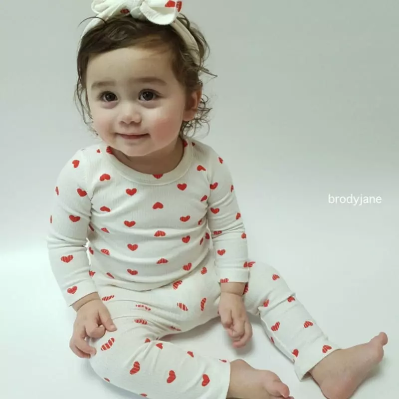 Brody Jane - Korean Baby Fashion - #babyootd - Hear Rib Set - 3