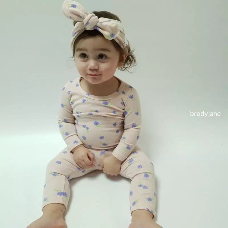 Brody Jane - Korean Baby Fashion - #babyoutfit - Daisy Rib Set - 4