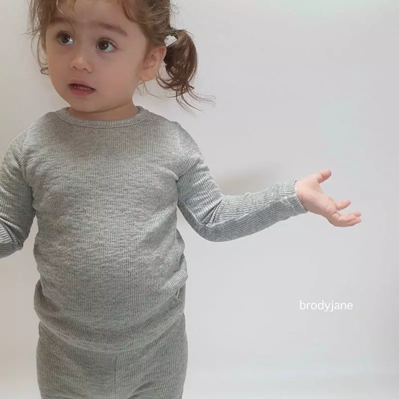 Brody Jane - Korean Baby Fashion - #babyoutfit - Slub Long Sleeves Set