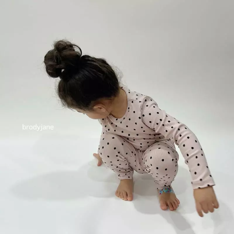 Brody Jane - Korean Baby Fashion - #babyoutfit - Dot Rib Set - 12