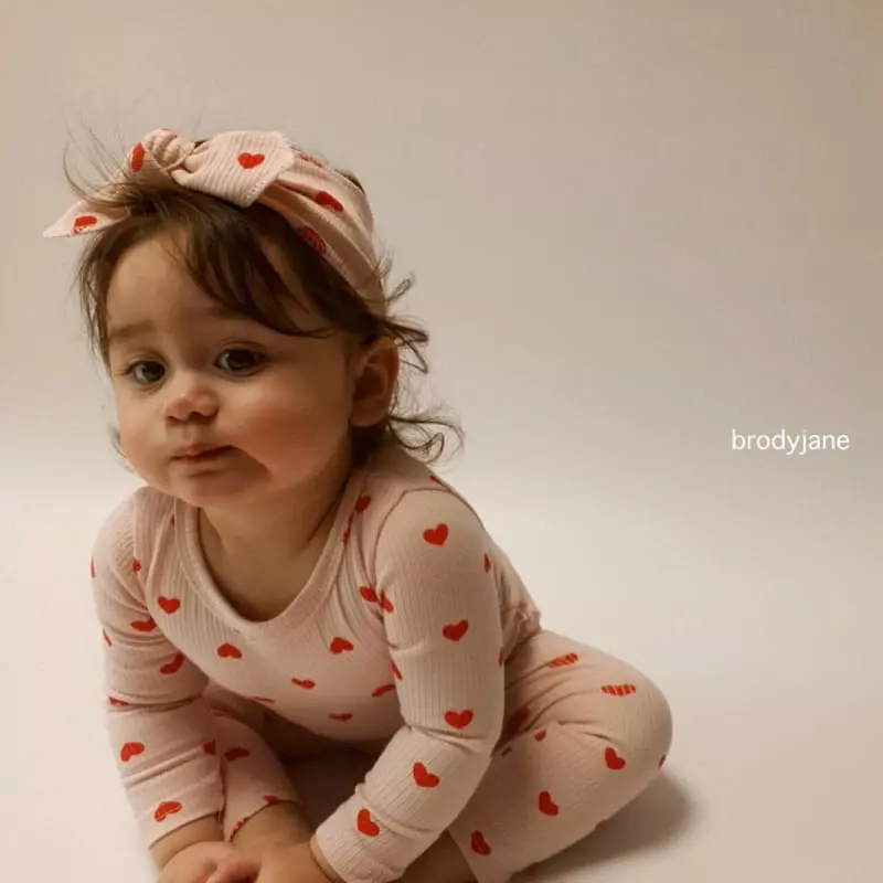Brody Jane - Korean Baby Fashion - #onlinebabyboutique - Hear Rib Set - 7