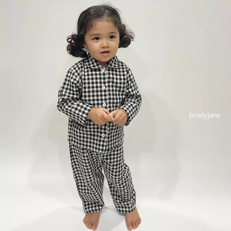 Brody Jane - Korean Children Fashion - #designkidswear - Mono Check Pajama - 7