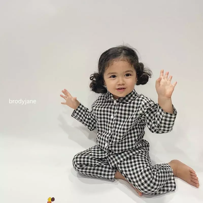 Brody Jane - Korean Children Fashion - #fashionkids - Mono Check Pajama - 9