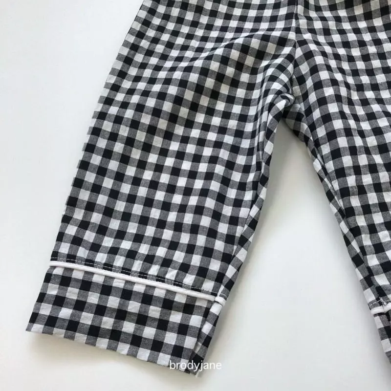 Brody Jane - Korean Children Fashion - #kidsshorts - Basic Check Pajama - 11