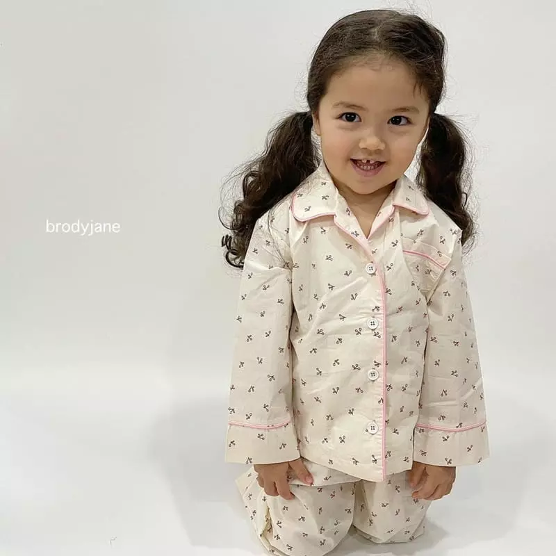 Brody Jane - Korean Children Fashion - #magicofchildhood - Cherry Ping Pajama - 3