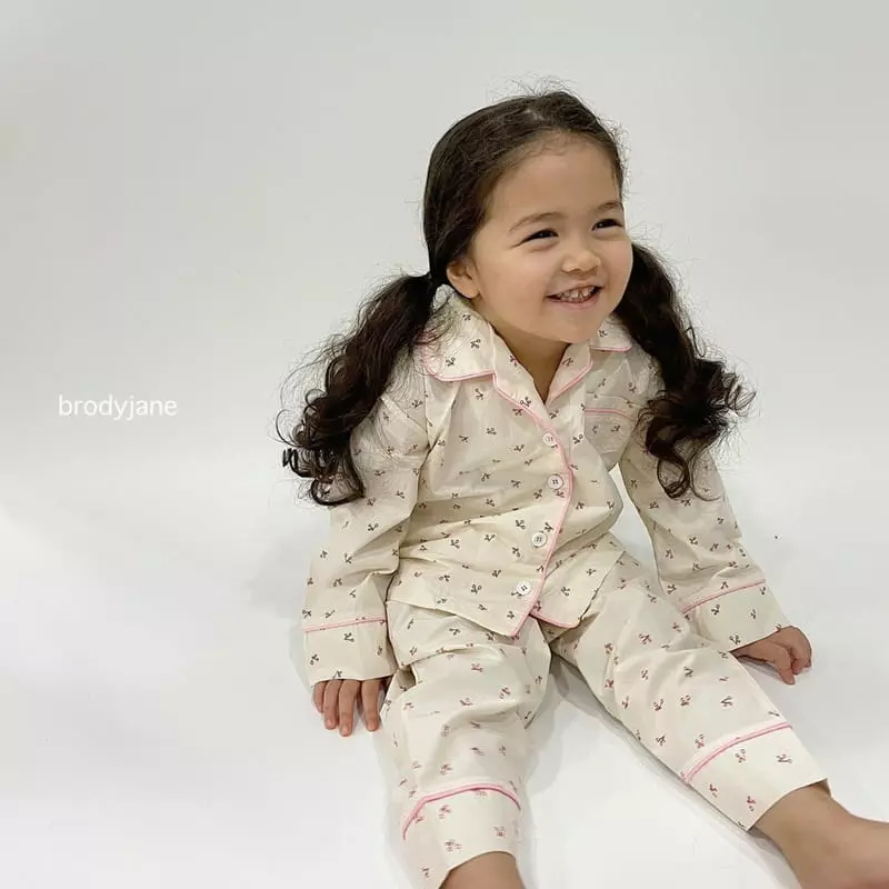 Brody Jane - Korean Children Fashion - #magicofchildhood - Cherry Ping Pajama - 4