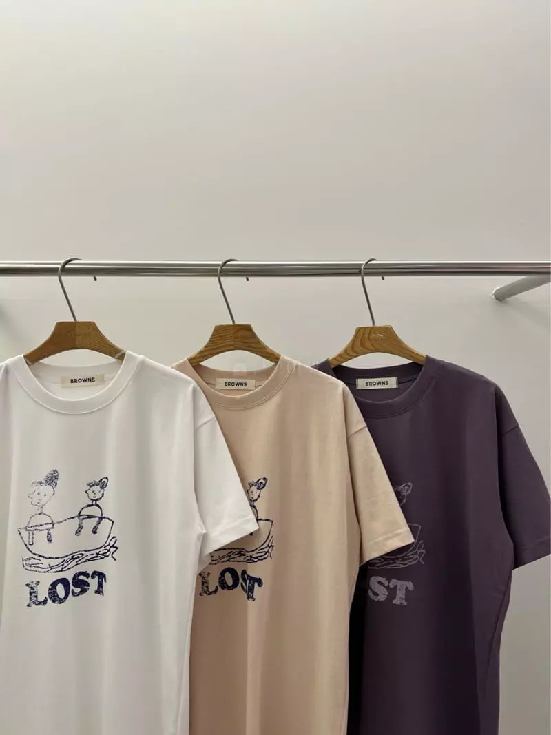 Browns - Korean Women Fashion - #restrostyle - Under Print Tee