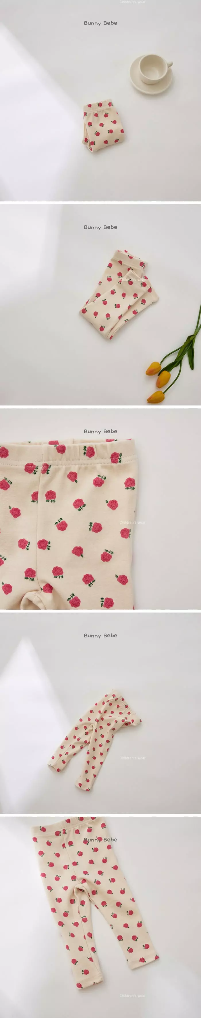 Bunny Bebe - Korean Baby Fashion - #babyclothing - Flower Leggings