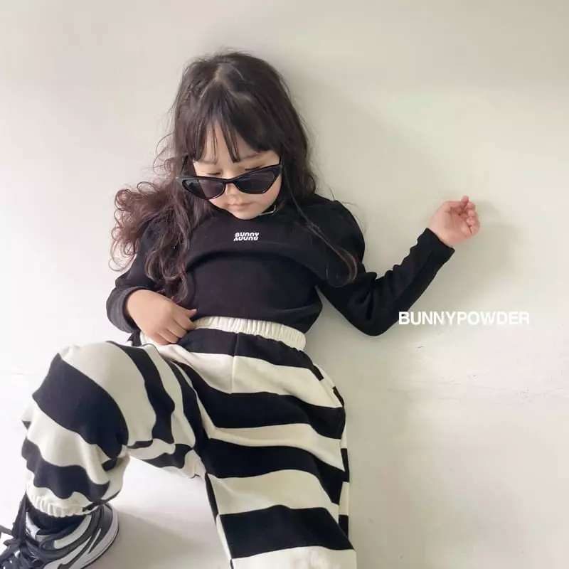 Bunny Powder - Korean Children Fashion - #kidsshorts - Bunny Puff Tee - 9