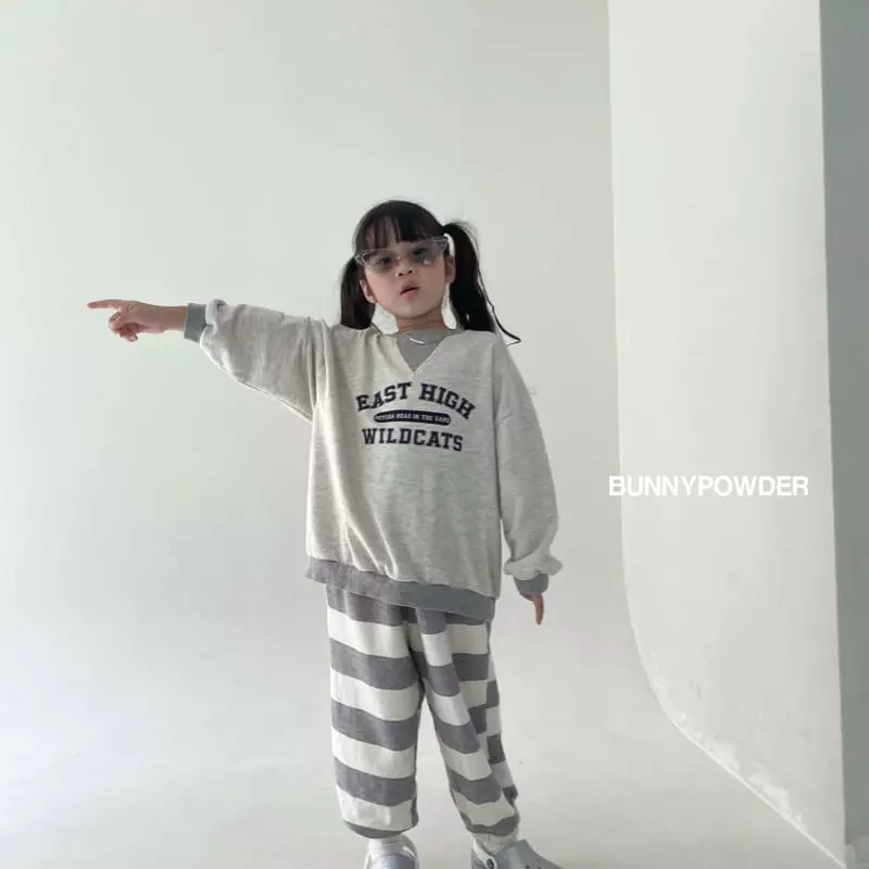 Bunny Powder - Korean Children Fashion - #kidsshorts - Logo Sweatshirt - 7