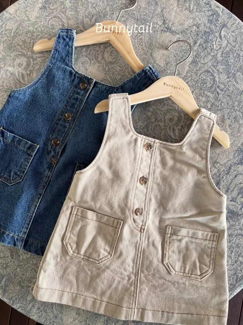 Bunnytail - Korean Children Fashion - #Kfashion4kids - Cozy Denim One-piece