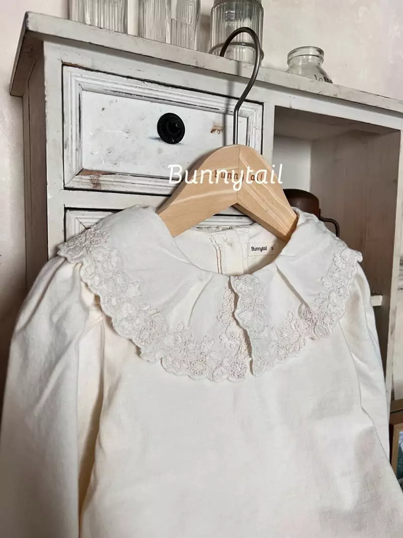 Bunnytail - Korean Children Fashion - #childofig - Lime Collar Tee - 3
