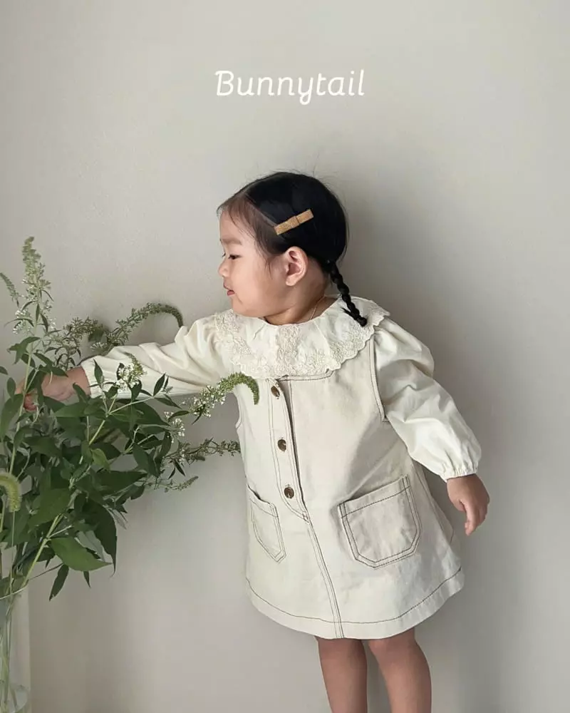 Bunnytail - Korean Children Fashion - #designkidswear - Cozy Denim One-piece - 11