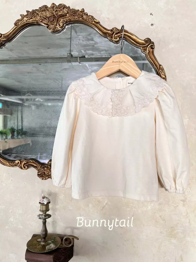 Bunnytail - Korean Children Fashion - #designkidswear - Lime Collar Tee - 5