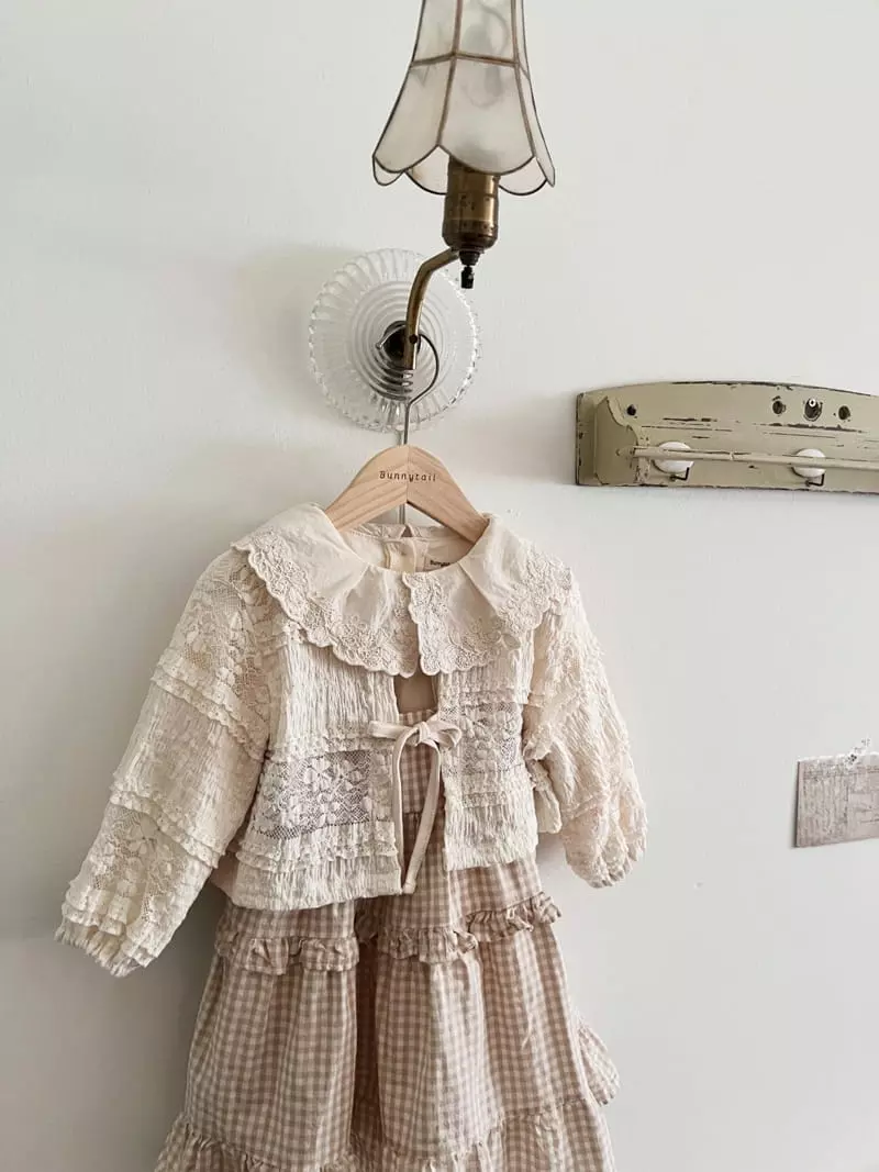 Bunnytail - Korean Children Fashion - #kidsstore - Frill Cardigan - 12