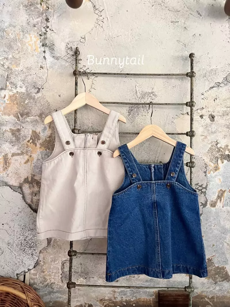 Bunnytail - Korean Children Fashion - #littlefashionista - Cozy Denim One-piece - 2