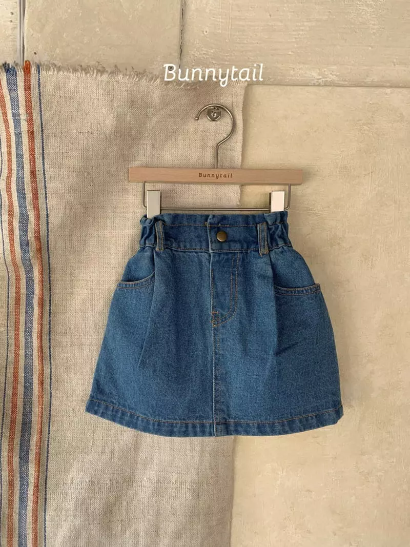 Bunnytail - Korean Children Fashion - #minifashionista - Frill Denim Skirt - 6