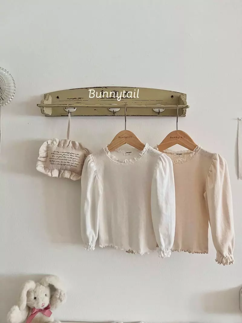 Bunnytail - Korean Children Fashion - #prettylittlegirls - Eyelet Puff Tee