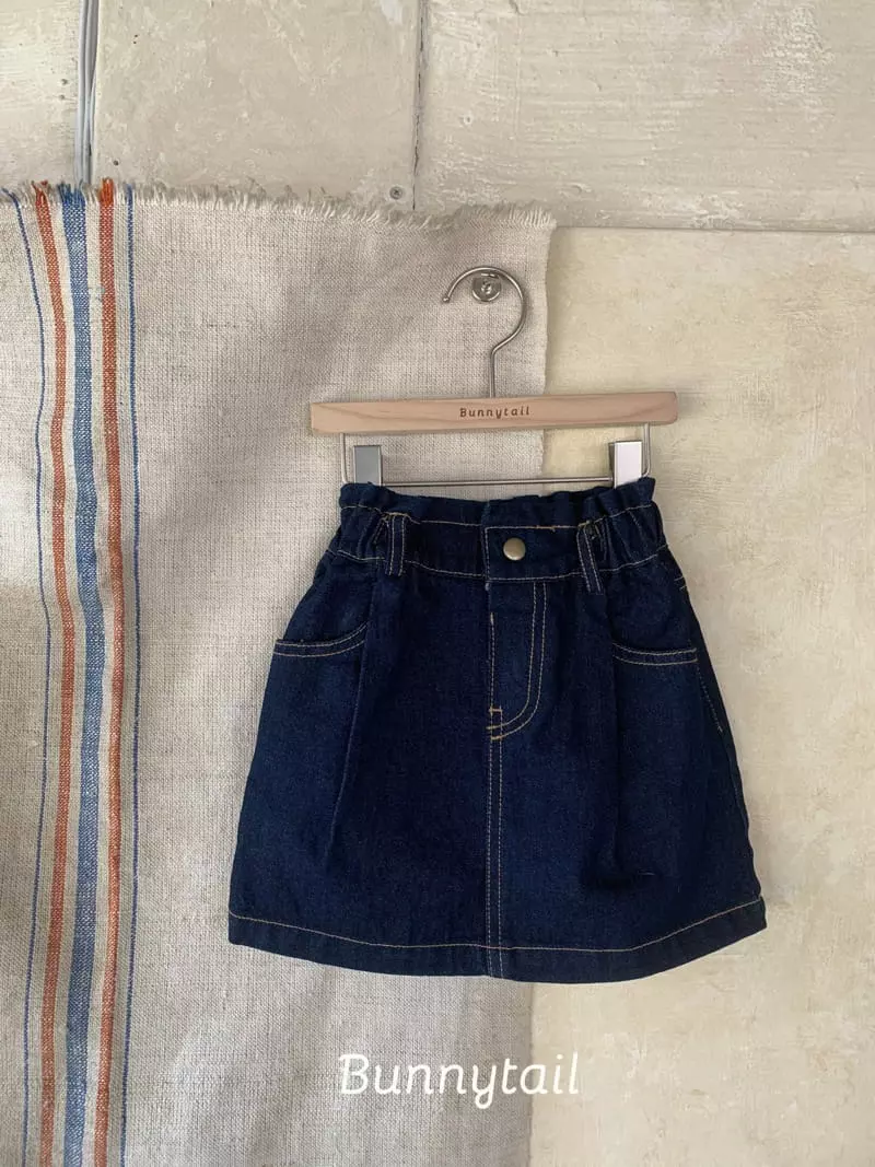 Bunnytail - Korean Children Fashion - #prettylittlegirls - Frill Denim Skirt - 7