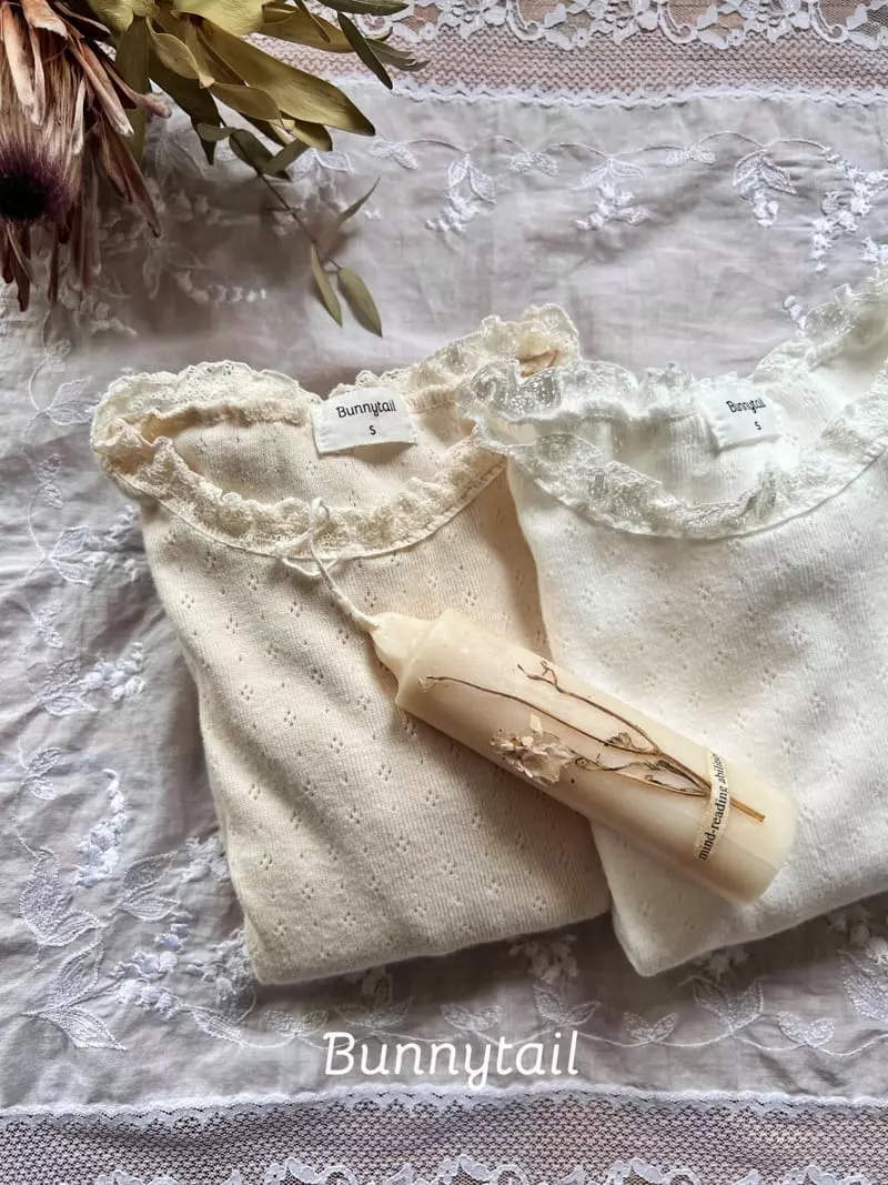 Bunnytail - Korean Children Fashion - #toddlerclothing - Eyelet Puff Tee - 3