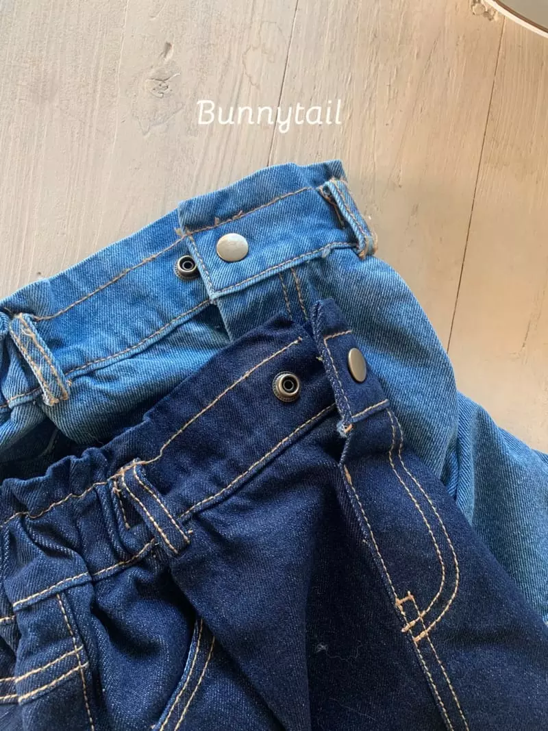 Bunnytail - Korean Children Fashion - #toddlerclothing - Frill Denim Skirt - 9