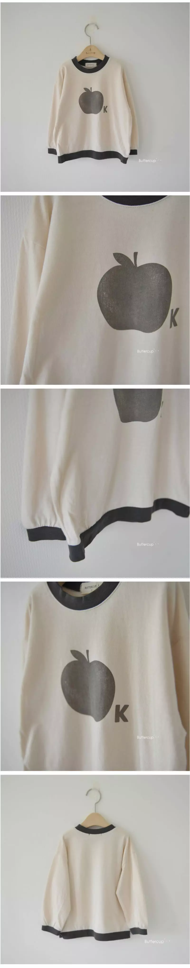 Buttercup - Korean Children Fashion - #childofig - Apple Color Stripes Tee - 5