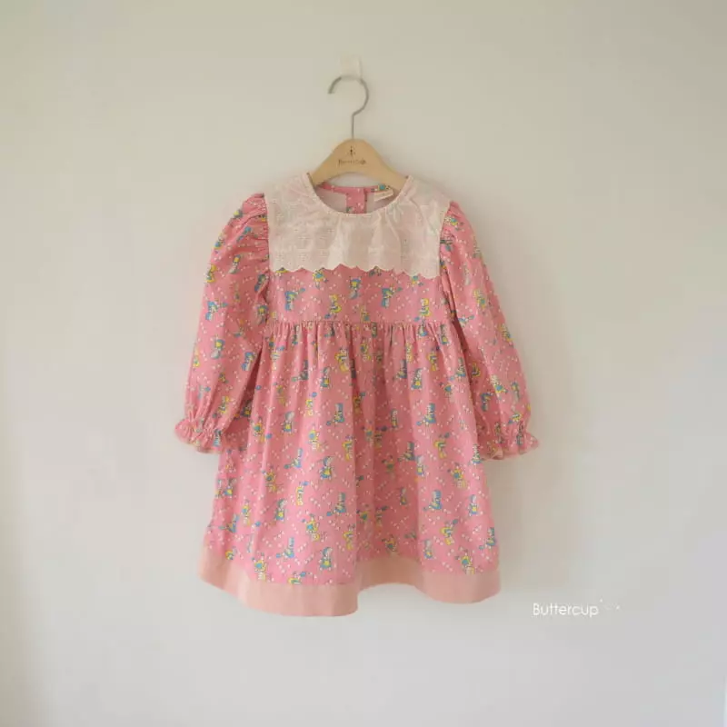 Buttercup - Korean Children Fashion - #childrensboutique - Lace Girl One-piece - 2