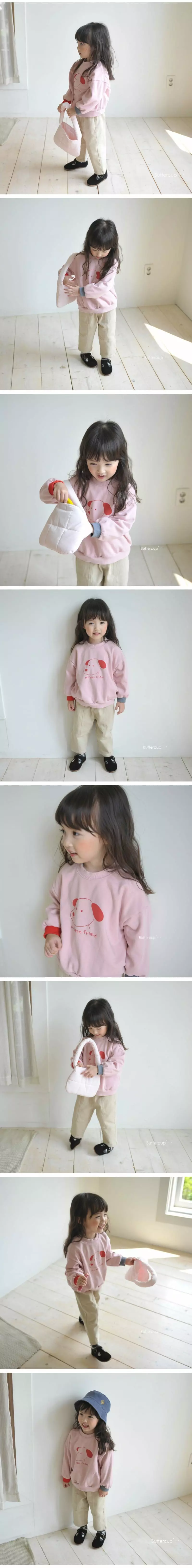 Buttercup - Korean Children Fashion - #discoveringself - BF Color Sweatshirt - 2
