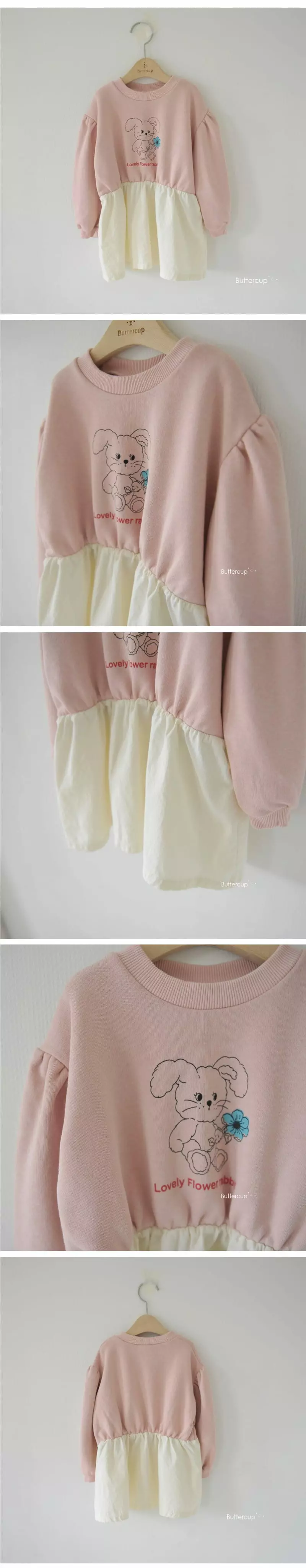 Buttercup - Korean Children Fashion - #discoveringself - Rabbit Skirt Sweatshirt - 4