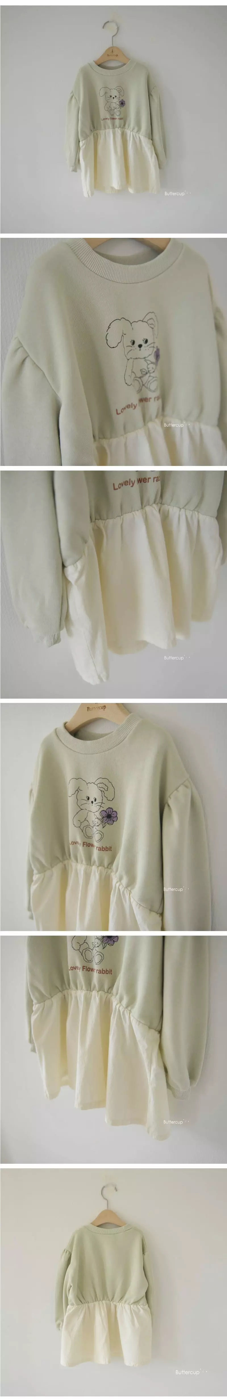 Buttercup - Korean Children Fashion - #kidsshorts - Rabbit Skirt Sweatshirt - 5