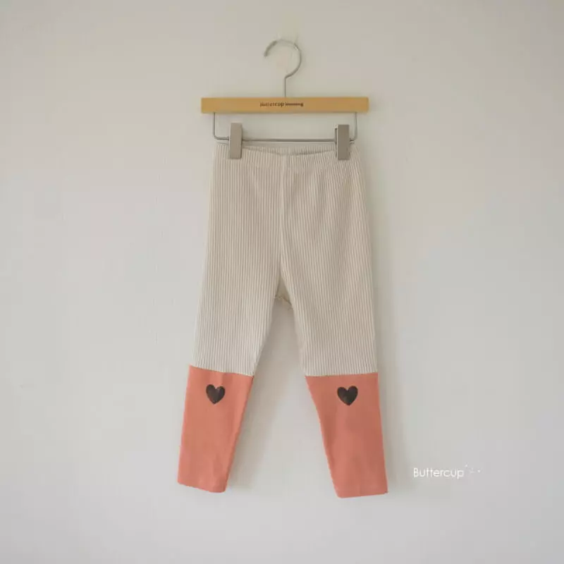 Buttercup - Korean Children Fashion - #kidzfashiontrend - Heart Leggings